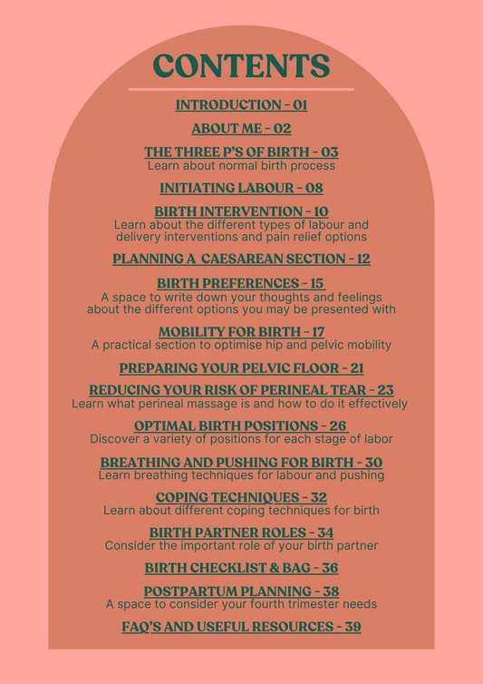 Birth preparation guide