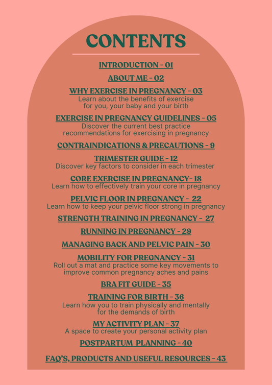 Exercise in pregnancy guide