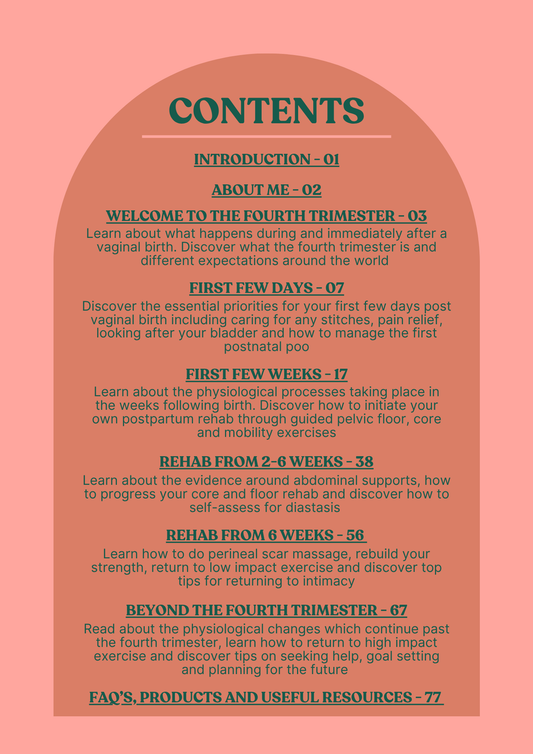 Vaginal birth recovery guide