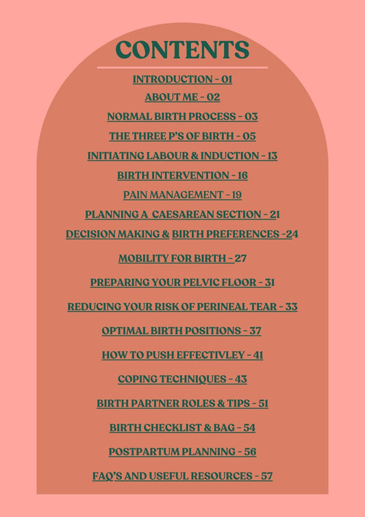 Birth preparation guide